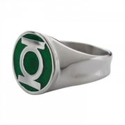 Green Lantern Symbol Stainless Steel Ring-Size 11