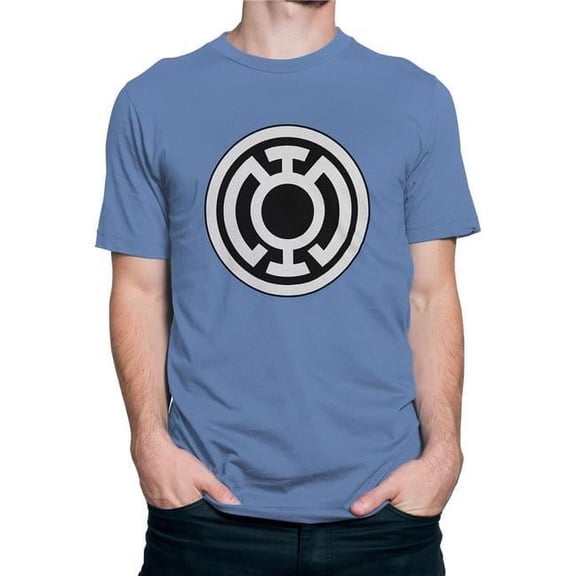 Green Lantern tsglblubgsym-x Blue Lantern Big Symbol Blue T-Shirt - Extra Large