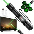 thumbnail image 1 of Green Laser Pointer High Power Pen - Long Distance Rechargeable Laser Beam, USB Rechargeable, Suitable for Hiking, Presentations and Outdoor Use (Professional Grade Green Light), 1 of 7