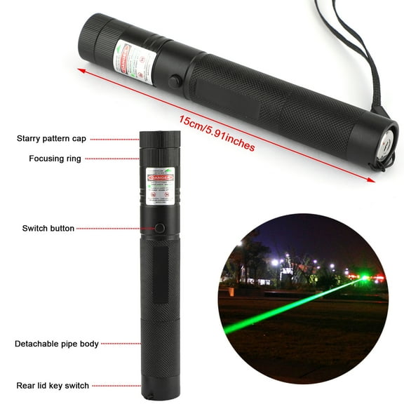 Green Laser Pointer Pen with 18650 Charger For Universal 500Mile 532nm 303 Series