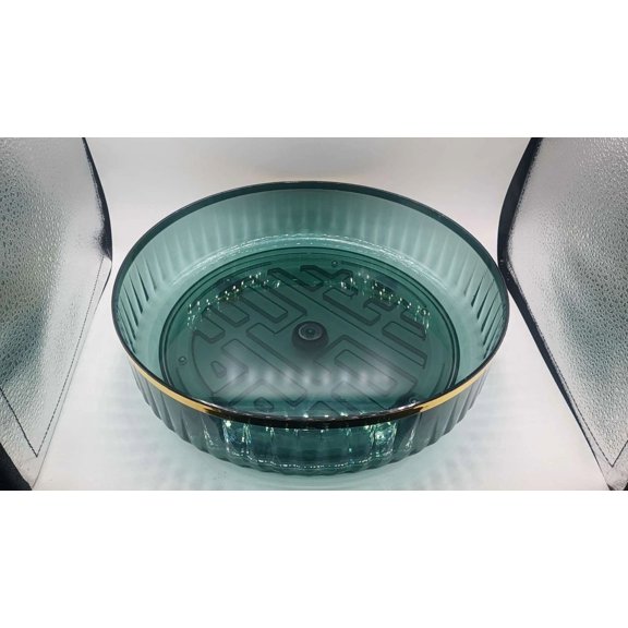 Green Lazy Susan Organizer 10.6" Plastic Turntable Rotating Storage Spinning