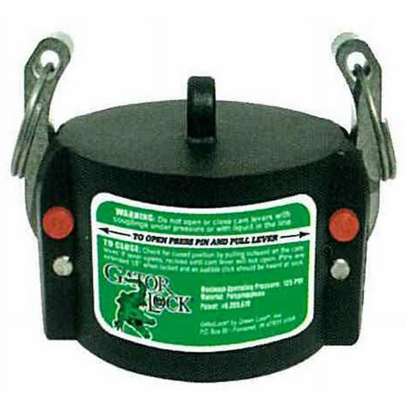 Green Leaf 272100793 1 in. Cap for Male Adapter Series Cap Locking Black Polypropylene