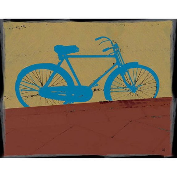 Green Leaf Art YS150311aC Green Leaf Canvas Art Male Bike