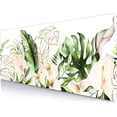 thumbnail image 1 of Green Leaf Extended Mouse Pad, Large Mouse Pad with Non-Slip Rubber Stitched Edges, Floral Keyboard Mat, Desk Accessories for Women Office Mousepad Computer Laptop, 31.5X 11.8 in, Plant Boho, 1 of 6