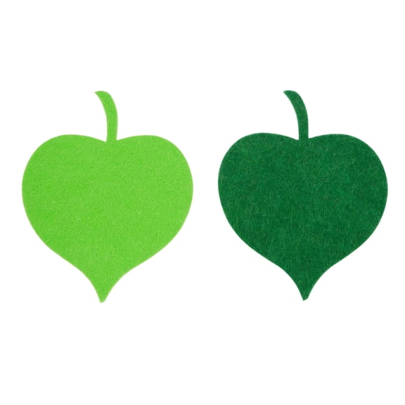 Green Leaf Felt Shapes by Creatology  Assorted Pre-Cut Polyester Felt Leaves in Two Shades for Kids Crafts & DIY Projects - 12 Pack