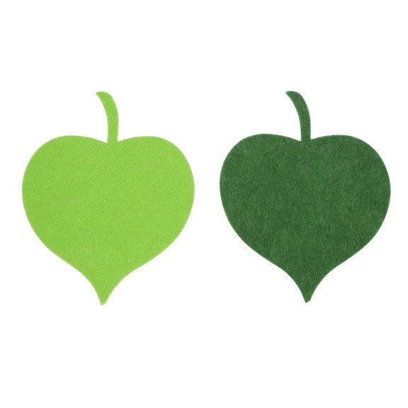Green Leaf Felt Shapes by Creatology Assorted Pre-Cut Polyester Felt Leaves in Two Shades for Kids Crafts & DIY Projects - 12 Pack