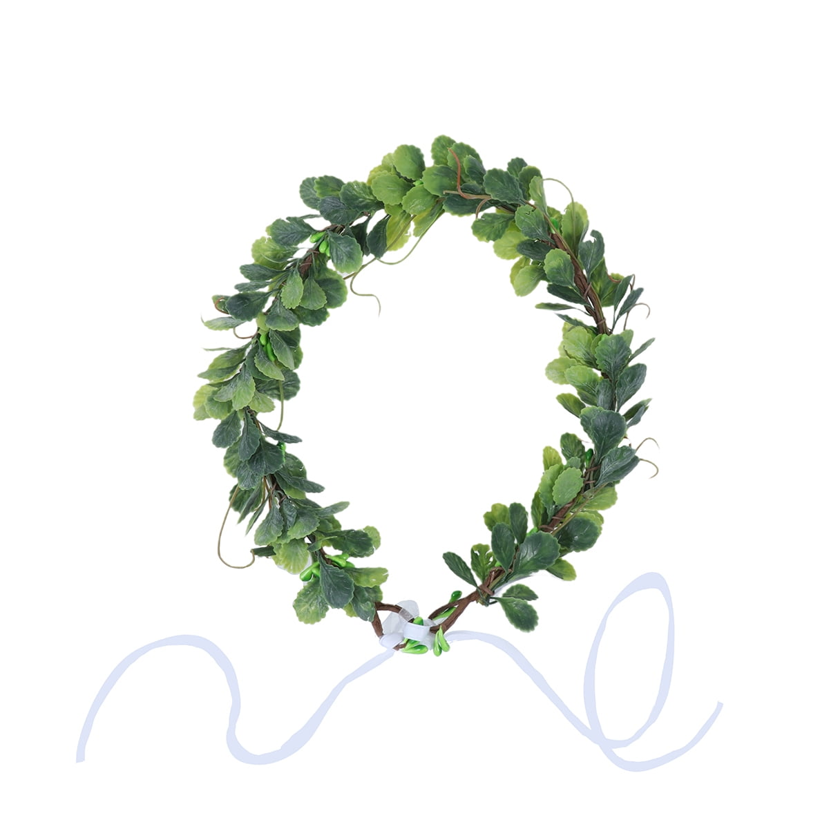 Green Leaf Headband Decor Artificial Garland Headband for Woman Lady