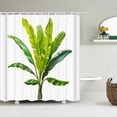 thumbnail image 1 of Green Leaf Plant Cactus Printing Shower Curtains Bath Curtain Waterproof Fabric 180X180cm Bathroom Decorate With 12, 1 of 5