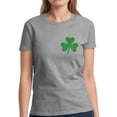 thumbnail image 1 of Green Leaf Pocket Graphic Shirts for Women - St Patrick's Day Womens T-Shirt American Irish Party Gift, 1 of 2