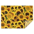 thumbnail image 1 of Green Leaf Sunflower Pattern Rectangle Tablecloth 60"x84",Waterproof Polyester Rectangle Table Cloth, Wipeable Spillproof Polyester Tablecloth for Dining, Camping, Indoor and Outdoor, 1 of 5