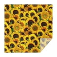 thumbnail image 1 of Green Leaf Sunflower Pattern Square Tablecloth,Waterproof Square Table Cover,Wipeable Spillproof Washable Table Cover for Home Kitchen Party Decor 60"x60"(152x152cm), 1 of 6