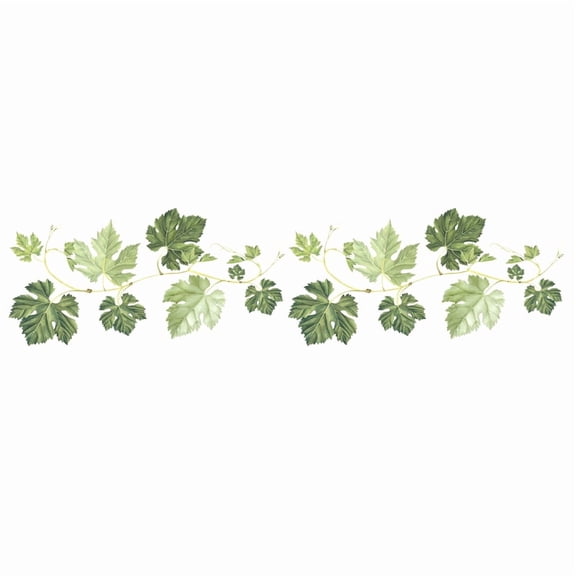 Green Leaf Vine Wall Sticker PVC Self-adhesive Removable Sticker Children's Room Bedroom Wall Sticker Mural