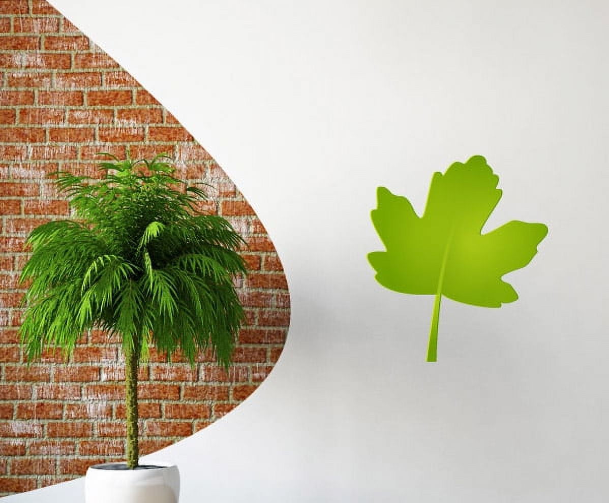 Green Leaf Wall Decal Vinyl Decal Car Decal Idcolor030 25