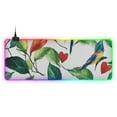 thumbnail image 1 of Green Leaf and Love RGB Gaming Mouse Pad Large Keyboard Mat Rubber Base 13 Light Modes, 1 of 6
