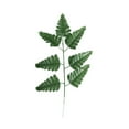 Green Leather Fern Silk Leaves 16