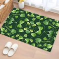 thumbnail image 1 of Green Leaves Bathroom Rug Washable 2x3 Entryway Rug Non Slip Retro Botanical Garden Pastoral Plants Front Door Mat Low Pile Indoor Doormat Throw Floor Carpet for Kitchen Bedroom Entrance, 1 of 8