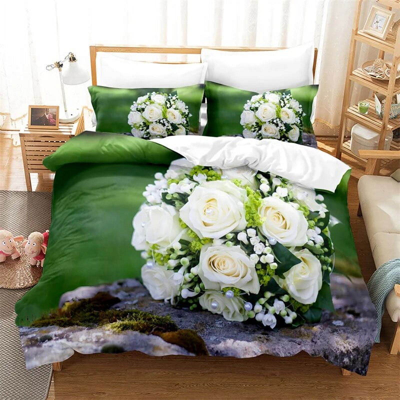 Green Leaves Bedding Set Lovely Kid's Duvet Cover Boys Quilt Cover Room