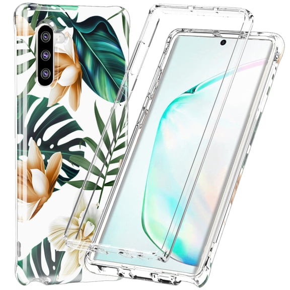 Green Leaves Case for Samsung Galaxy Note 10 ONLY Full Body Rugged Shock Proof Cover