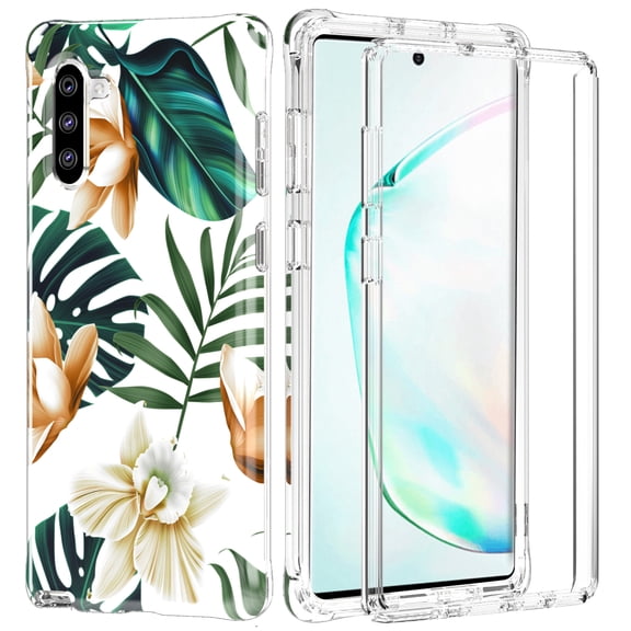 Green Leaves Case for Samsung Galaxy Note 10 PLUS Full Body Rugged Shock Proof Cover