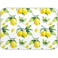 thumbnail image 1 of Green Leaves Dish Drying Mat for Kitchen Counter Herb Plant White Drying Mats Super Absorbent Reversible Microfiber Kitchen Countertop Protector Dishes Pad Medium 16x18 inch, 1 of 6