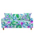thumbnail image 1 of Green Leaves Elastic Sofa Cover Couch Cover Stretch Slipcover Sectional Sofa Cover Slipcover Sofa Covers Furniture Protector, 1 of 4