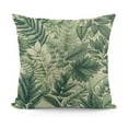thumbnail image 1 of Green Leaves Fern Throw Pillow Covers Spring Summer Botanical Foliage Decorative Throw Pillow Cases Linen for Sofa Garden Couch Home Decor, 1 of 5