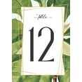 thumbnail image 1 of Green Leaves Frame26 Pieces Wedding Table Numbers Cardss 1-25 Double Sided 4x6 inch Table Numbers for Wedding Reception/Party/Event, 1 of 3