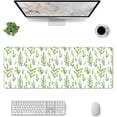 thumbnail image 1 of Green Leaves Gaming Mouse Pad Large Mouse Pad (31.5x11.8 Inch) Non-Slip Rubber Base Large Desk Mat Desk Protector for Home Office Gaming Work, 1 of 6