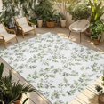 thumbnail image 1 of Green Leaves Outdoor Rug for Patio/Deck/Porch, Non-Slip Large Area Rug 5 x 8 Ft, Summer Botanical Elegant Farmhouse Indoor Outdoor Rugs Washable Area Rugs, Reversible Camping Rug Carpet Runner, 1 of 8