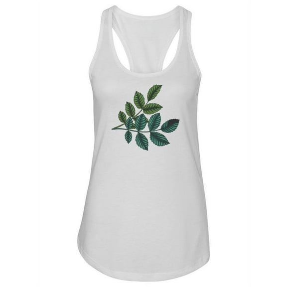 Green Leaves Racerback Tank Women -Image by Shutterstock, Female Medium