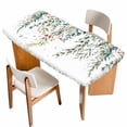 thumbnail image 1 of Green Leaves Table Cloths for 4 Foot Rectangle Tables, Eucalyptus Leaves Weeping Summer Botanical Patio Waterproof Elastic Fitted Tablecloths, Washable Rectangular Table Cover for Camping, 1 of 8