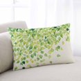 thumbnail image 1 of Green Leaves Throw Pillow Covers, Gradient Spring Plants Rustic Botanical Soft Breathable Pillow Cases with Invisible Zipper for Sleeping, Toddler Pillowcases for Couch Bed Sofa Chair 12x20 Inches, 1 of 9