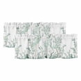 thumbnail image 1 of Green Leaves Trees Curtain Valances for Windows, Kitchen Valance Window Treatments Panel 2 Pack, Summer Botanical Eucalyptus Rod Pocket Short Curtains for Bathroom Bedroom 54 x 18 Inch, 1 of 8