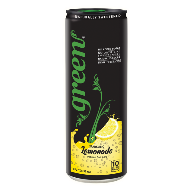 Green Lemonade No Added Sugar 6 Real Lemon Juice 10 Calories per can