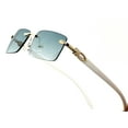 thumbnail image 1 of Green Lens Sunglasses Retro Style Small Gold Frame, 1 of 3