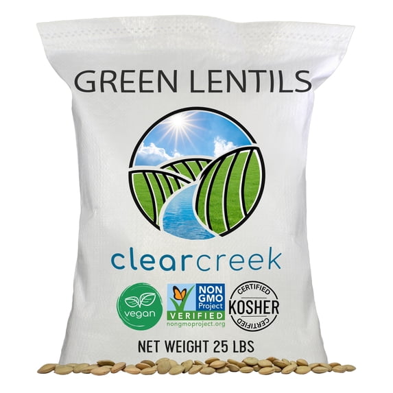 Grown in Montana Green Lentils | 25 lbs | Non-GMO | Kosher | Vegan | Non-Irradiated