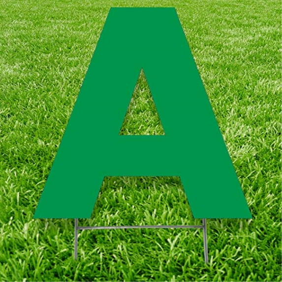 Green Letter A 20 inches tall