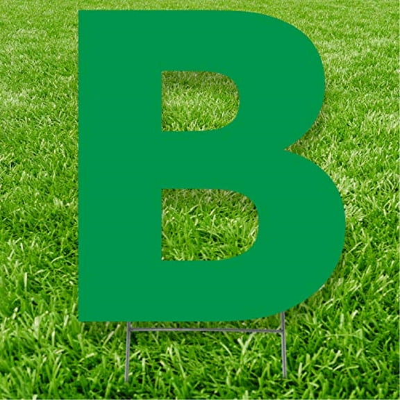 Green Letter B 20 inches tall