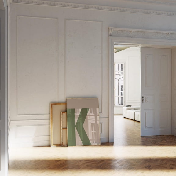 Green Letter K Alphabet Monogram Decor Wall Art