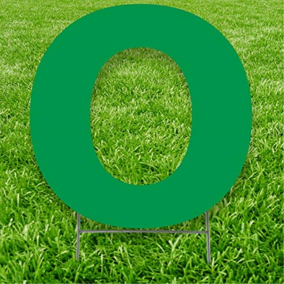 Green Letter O 20 inches tall