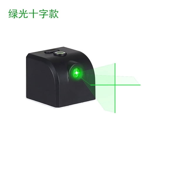 Green Light Compact Mini Portable Laser Pointer, USB Direct Charge Lithium Battery, Small Cross-line Laser Level.,black