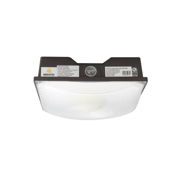 Green Light Depot LED Canopy Light - 60W - Outdoor Parking Garage Light - PGD - Brown - (UL+DLC 5.1)