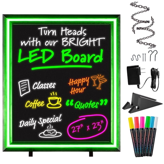 Green Light Innovations GLI1052 Spectrum Light Frame Message Board - 20" x 24"