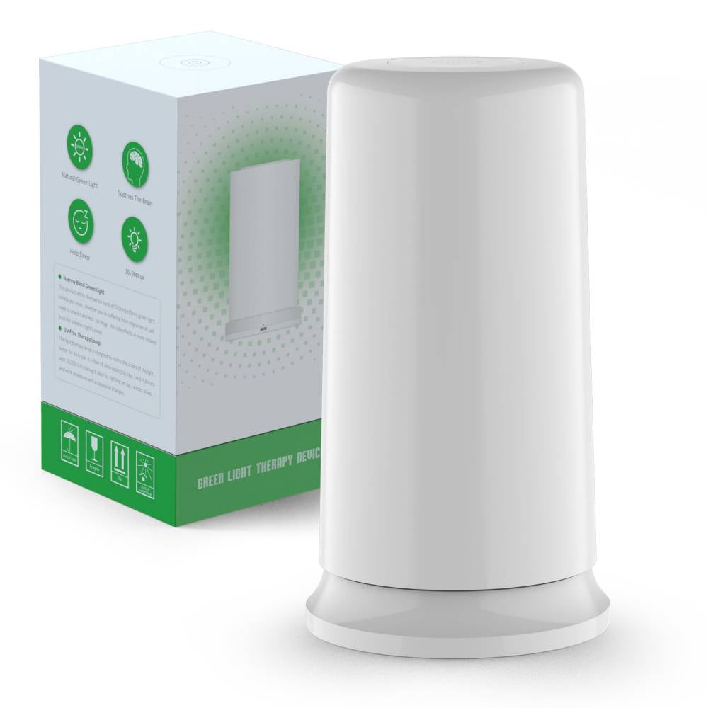 Green Light Therapy Lamp for Migraines, Headaches, Insomnia, Light