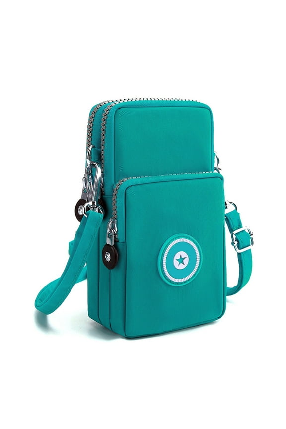 Green Lightweight Crossbody Chest Bag With Storage Compartments Versatile Sling Bag For Commuting Activities #s33qj