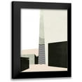 thumbnail image 1 of Green Lili 12x14 Black Modern Framed Museum Art Print Titled - Edge of Town I, 1 of 5