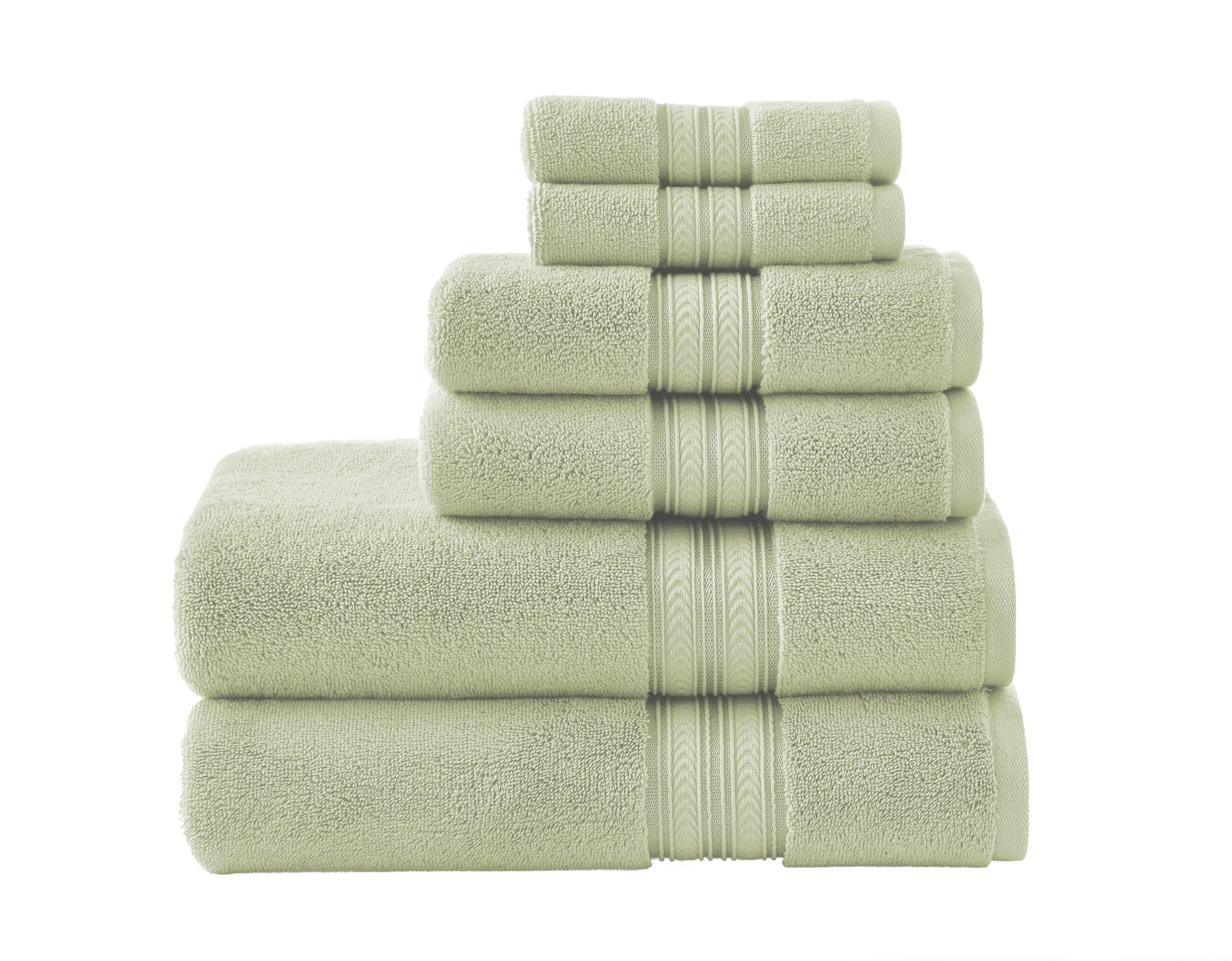 Better Homes & Gardens plush yellow his & hers bath towel & hand towel set