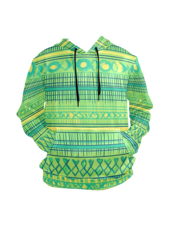 Green Line Design Men’s Hoodies Sweatshirt Fleece Jackets Long Sleeve Sweatshirts