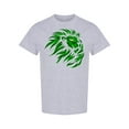 thumbnail image 1 of Green Lion Head Design T-Shirt Men -Image by Shutterstock, Male Large, 1 of 2