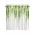 thumbnail image 1 of Green Living Room Curtains 2 Panel, Summer Botanical Leaves Watercolor Cafe Window Treatment, Extra Long Farmhouse Bedroom Bathroom Kitchen Curtains Drapes 104"x72", 1 of 6